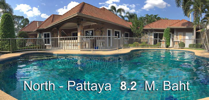 Traumvilla in Nordpattaya zum Verkauf mit Gästehaus und privatem Swimmingpool - Immobilien
